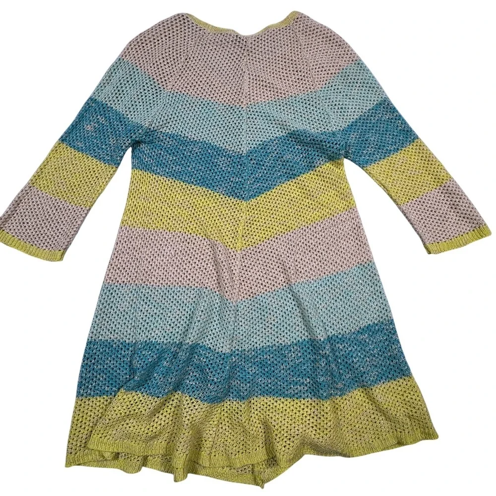 Two one Two New York‎ Open Weave Bathing Suit Coverup Small Mermaid Colors
